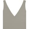 imageREORIA Butsmooth Womens Trendy Sexy Plunge Deep V Neck Sleeveless V Backless Going Out Tank Bodysuits TopsAntique Pewter