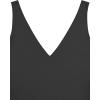 imageREORIA Butsmooth Womens Trendy Sexy Plunge Deep V Neck Sleeveless V Backless Going Out Tank Bodysuits TopsBlack