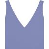 imageREORIA Butsmooth Womens Trendy Sexy Plunge Deep V Neck Sleeveless V Backless Going Out Tank Bodysuits TopsBlue Nova