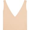 imageREORIA Butsmooth Womens Trendy Sexy Plunge Deep V Neck Sleeveless V Backless Going Out Tank Bodysuits TopsNude
