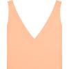 imageREORIA Butsmooth Womens Trendy Sexy Plunge Deep V Neck Sleeveless V Backless Going Out Tank Bodysuits TopsPeach Fuzz