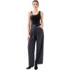 imageREORIA Womens Asymmetrical Shoulder Strap Bodysuit Y2K Sexy OnePiece Sleeveless 2025 SpringSummer Designer CollectionBlack Onyx