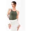 imageREORIA Womens Tie Strap Halter Bodysuit Sleeveless Round Neck tank tops bodysuit Outfit 2025 SpringSummer CollectionThyme