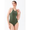 imageREORIA Womens Tie Strap Halter Bodysuit Sleeveless Round Neck tank tops bodysuit Outfit 2025 SpringSummer CollectionThyme