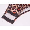imageREORIA Womens Trendy Sexy Scoop Neck Racerback Tank Top Button Down Bodysuits06leopardorange