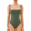 imageREORIA Womens Bodysuit Shoulder Strap Bodysuit Sleeveless Outfit 2025 SpringSummer Designer CollectionThyme