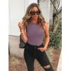 imageREORIA Butsmooth Womens Basic Sexy Sleeveless Racer Back Halter Neck Bodysuit Tank TopsHazy Lilac