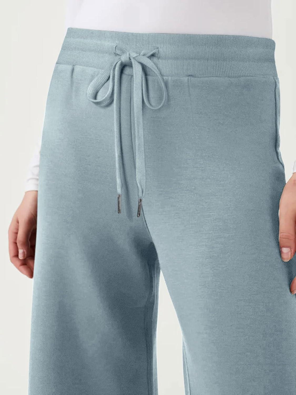 imageREORIA Women 2 Piece Outfits Fall Sweatsuit Oversized Sweatshirt Sweatpants Tracksuit Sweat Lounge Basic Matching Set 2024Acid Blue
