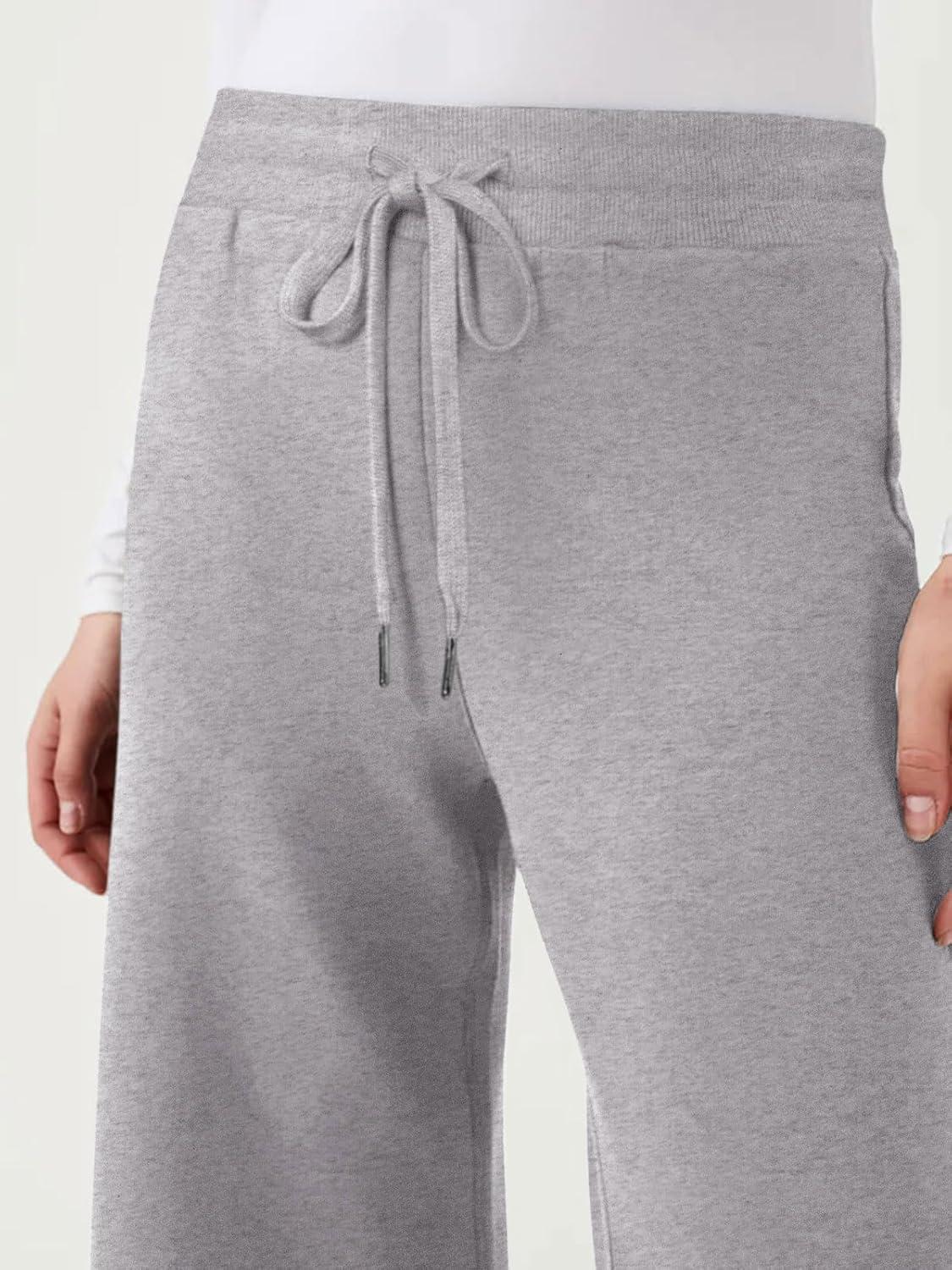 imageREORIA Women 2 Piece Outfits Fall Sweatsuit Oversized Sweatshirt Sweatpants Tracksuit Sweat Lounge Basic Matching Set 2024Grey
