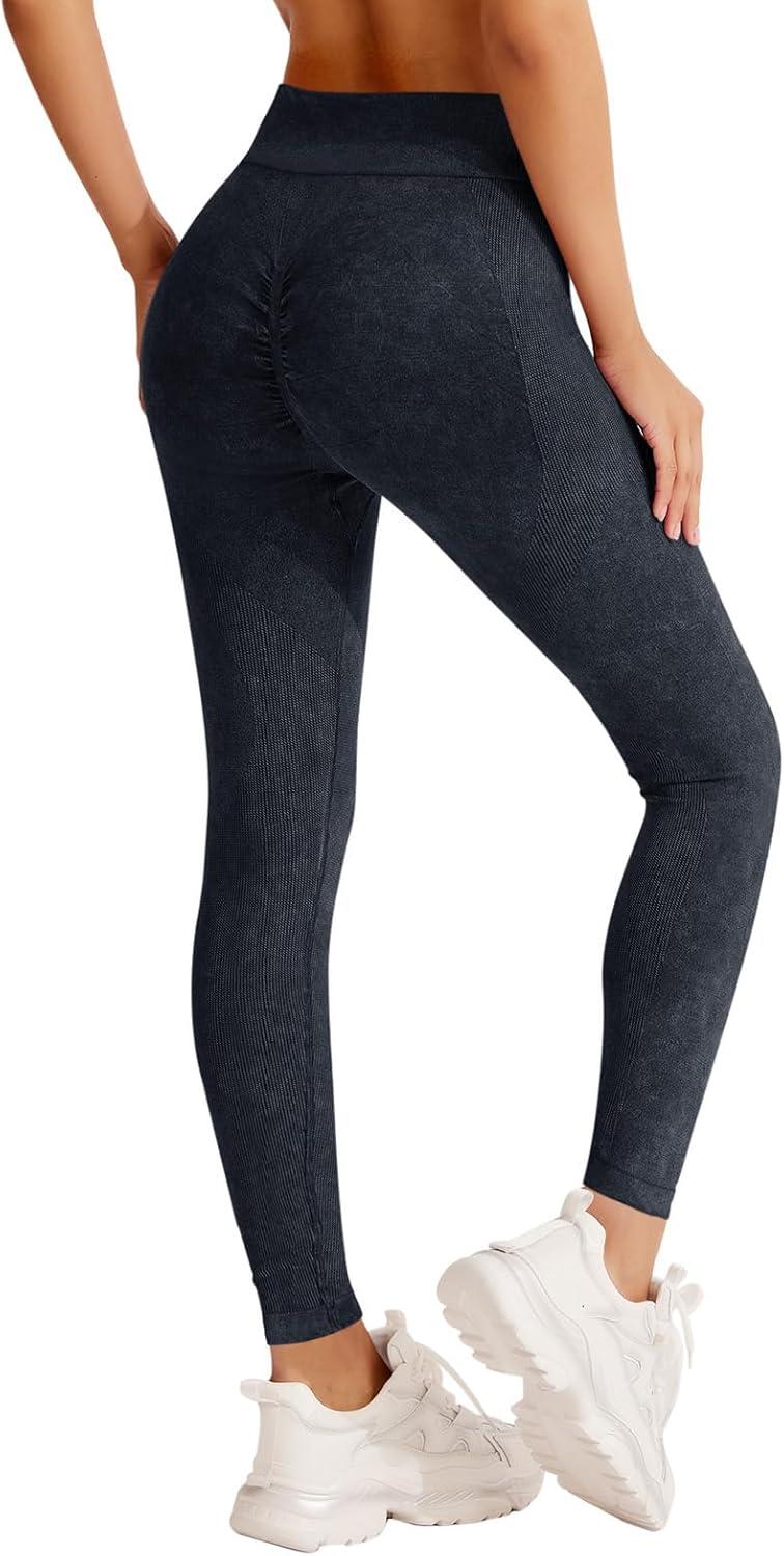 imageREORIA Womens Ripped Tie Dye High Waist Yoga Pants Seamless Workout Leggings 2024 SpringSummer Designer Collection