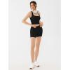 imageREORIA Matching Workout Sets for Women 2 Pieces Sleeveless Ribbed Crop Tank Mid Waist Shorts Lounge Yoga Outfits Active WearBlack