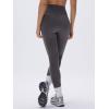 imageREORIA Striped High Waist Yoga Pants Women Workout Leggings for Women Tummy ControlDeep Grey