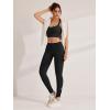 imageREORIA Womens Fashion Trendy Ankle Twist Knot Full Length Yoga Pants Stretchy Workout Lounge Legging 28Black
