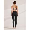imageREORIA Womens Fashion Trendy Ankle Twist Knot Full Length Yoga Pants Stretchy Workout Lounge Legging 28Black