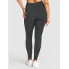 imageREORIA Womens HighWaisted with Adjustable Drawstring Full Length Trendy Yoga Pants Stretchy Workout Lounge Legging 28Dark Green