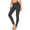 imageREORIA Womens HighWaisted with Adjustable Drawstring Full Length Trendy Yoga Pants Stretchy Workout Lounge Legging 28Dark Green