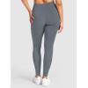 imageREORIA Womens HighWaisted with Adjustable Drawstring Full Length Trendy Yoga Pants Stretchy Workout Lounge Legging 28Smoke Blue