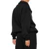imageREORIA Womens Oversized Sweatshirts Fleece V Neck Pullover Tops Casual Comfy Fall Trendy Clothes 2024Black
