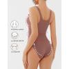 imageREORIA Womens Summer Tank Bodysuits Trendy Sexy Leotard V Neck Sleeveless Bodysuits TopsGray Purple