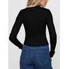 imageREORIA Womens Trendy V Neck Open Front Lightweight Button Down Knit Cardigan Long Sleeve Cropped Sweaters Fall OutfitsBlack