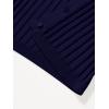 imageREORIA Womens Trendy V Neck Open Front Lightweight Button Down Knit Cardigan Long Sleeve Cropped Sweaters Fall OutfitsNavy Blue