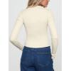 imageREORIA Womens Trendy V Neck Open Front Lightweight Button Down Knit Cardigan Long Sleeve Cropped Sweaters Fall OutfitsOffwhite