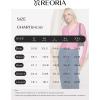 imageREORIA Womens Trendy V Neck Open Front Lightweight Button Down Knit Cardigan Long Sleeve Cropped Sweaters Fall OutfitsPink