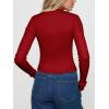 imageREORIA Womens Trendy V Neck Open Front Lightweight Button Down Knit Cardigan Long Sleeve Cropped Sweaters Fall OutfitsRed