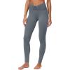 imageREORIA Womens HighWaisted with Adjustable Drawstring Full Length Trendy Yoga Pants Stretchy Workout Lounge Legging 28Smoke Blue