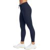 imageREORIA Workout Leggings for Women 25 Inches  High Waisted 78 Adjustable Drawstring Stretchy Yoga PantsNavy Blue
