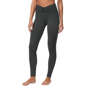 imageREORIA Womens HighWaisted with Adjustable Drawstring Full Length Trendy Yoga Pants Stretchy Workout Lounge Legging 28Dark Green