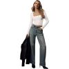 imageREORIA Double Lined Shirts for Women 2024 Fall Fashion Square Neck Basics Y2K Tops Layering Slim Fitted TopOffwhite