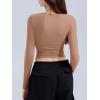 imageREORIA Long Sleeve Shirts for Women 2024 Fall Fashion Round Neck Basics Y2K Tops Layering Slim Fitted TopRoebuck