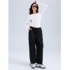 imageREORIA Long Sleeve Shirts for Women 2024 Fall Fashion Round Neck Basics Y2K Tops Layering Slim Fitted TopWhite