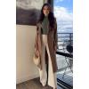 imageREORIA Womens Long Sleeve Mock Turtle Neck Tops Fall Winter Basic Double Lined Layering Lightweight Slim Fitted ShirtsGrey Green