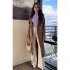 imageREORIA Womens Long Sleeve Mock Turtle Neck Tops Fall Winter Basic Double Lined Layering Lightweight Slim Fitted ShirtsPurple