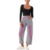 imageREORIA Womens Long Sleeve Scoop Neck Shirts Slim Double Lined Fashion Layering Fall Basic Crop TopsBlack