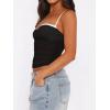 imageREORIA Womens Sexy Sweetheart Neck Going Out Tank Top Adjustable Spaghetti Straps Mesh Ruched Cami Tank Y2k Summer OutfitsBlack