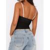 imageREORIA Womens Sexy Sweetheart Neck Going Out Tank Top Adjustable Spaghetti Straps Mesh Ruched Cami Tank Y2k Summer OutfitsBlack