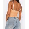 imageREORIA Womens Sexy Sweetheart Neck Going Out Tank Top Adjustable Spaghetti Straps Mesh Ruched Cami Tank Y2k Summer OutfitsPeach Fuzz