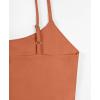 imageREORIA Womens Sexy Adjustable Spaghetti Strap Double Lined Seamless Camisole Tank Yoga Basic Crop TopsTopaz