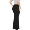 imageREORIA Womens Sexy Fold Over High Waisted Lounge Long Skirts Elegant Going Out Bodycon Maxi SkirtsBlack