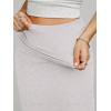 imageREORIA Womens Sexy Fold Over High Waisted Lounge Long Skirts Elegant Going Out Bodycon Maxi SkirtsLinght Grey