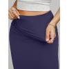 imageREORIA Womens Sexy Fold Over High Waisted Lounge Long Skirts Elegant Going Out Bodycon Maxi SkirtsNavy Blue
