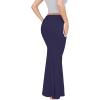 imageREORIA Womens Sexy Fold Over High Waisted Lounge Long Skirts Elegant Going Out Bodycon Maxi SkirtsNavy Blue