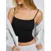 imageREORIA Womens Square Neck Tank Tops Summer Sleeveless Y2K Sexy Going Out Crop Shirt Cami Top Trendy 2025Black