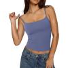 imageREORIA Womens Square Neck Tank Tops Summer Sleeveless Y2K Sexy Going Out Crop Shirt Cami Top Trendy 2025Blue