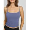 imageREORIA Womens Square Neck Tank Tops Summer Sleeveless Y2K Sexy Going Out Crop Shirt Cami Top Trendy 2025Blue