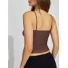 imageREORIA Womens Square Neck Tank Tops Summer Sleeveless Y2K Sexy Going Out Crop Shirt Cami Top Trendy 2025Coffee