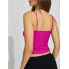 imageREORIA Womens Square Neck Tank Tops Summer Sleeveless Y2K Sexy Going Out Crop Shirt Cami Top Trendy 2025Rose